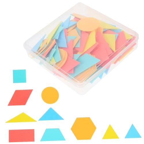 Vaguelly 100 Stück Geometrieunterricht Für Klassenzimmer Kalender Taschendiagramm Formkognitionsspielzeug Kindergartenmanipulatives Kreisformkognitionsspielzeug von Vaguelly