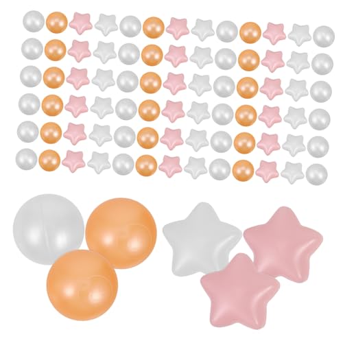 Vaguelly 100st Ballbecken Für Kinder Bruchsichere Spielbälle Runde Meeresbälle Lustiger Ozeanball Spielplatz-Pool-Dekoration Poolball Ballspielzeug Für Die Zeltgrube Bunte Ozeanbälle Eva von Vaguelly