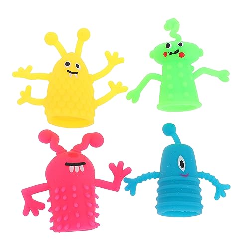 Vaguelly 10St Fingerpuppe Kinderspielzeug minipuppen Educational Toys Visual Stimulation Toys Toy Set spielsachen puppentrage Fingerspielzeug Halloween-Streichspielzeug von Vaguelly