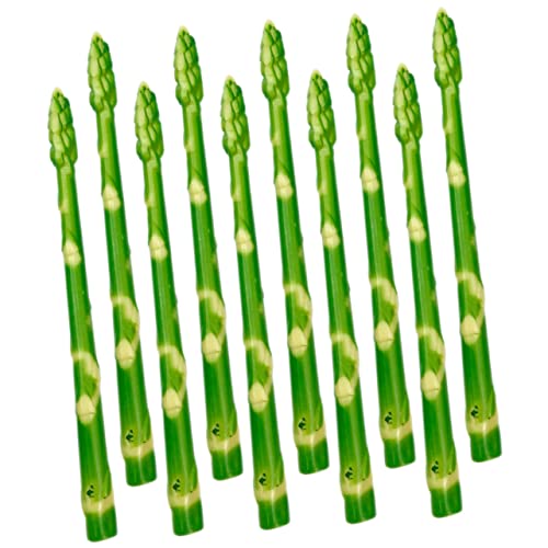 Vaguelly 10St PVC-Spargel-Modell The Green die grünen Agrardekoration Spargelverzierung für die Küche Spargel-Modelle Spargel Dekor entzückende Spargelverzierungen pflanzliches Modell von Vaguelly