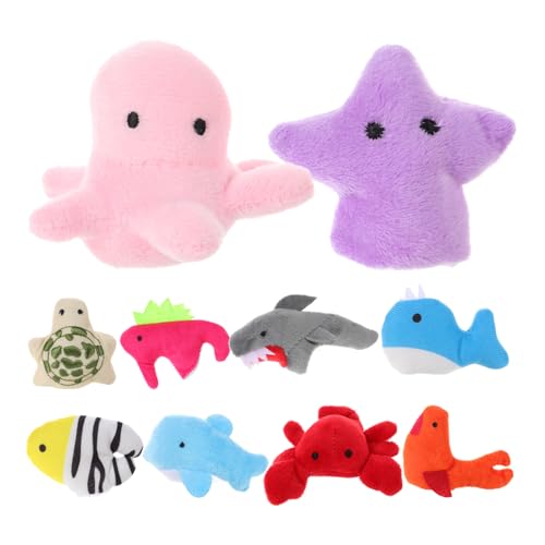 Vaguelly 10st Plüschtier Fingerpuppen Tiere Dehnbare Fingerpuppen Handpuppe Kinder Fingerpuppen Niedliche Fingerpuppen Entzückende Fingerpuppen Tierische Fingerpuppen Pp Baumwolle von Vaguelly