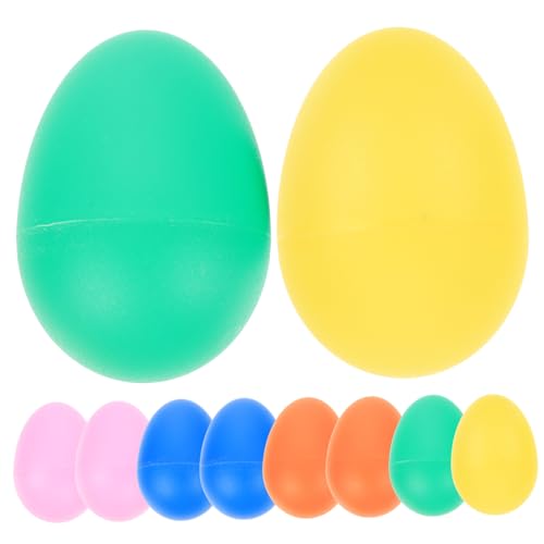 Vaguelly 10st Schlaginstrument Für Riser Anzeigen Platte Instrumente Sieb Herausforderungsanzeige Schlaginstrument-Eier Eierbecher Für Babys Bunte Eier Abs Colorful von Vaguelly