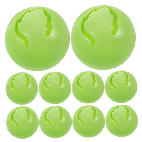 Vaguelly 10st Spielzeugglocke Puppenrasseleinsatz Tierpuppenglocke Spielzeugrasselteile Katzenspielzeugball Haustierspielzeug Und Rasseln Geräuschspielzeug Für Haustiere Light Green Plastik von Vaguelly