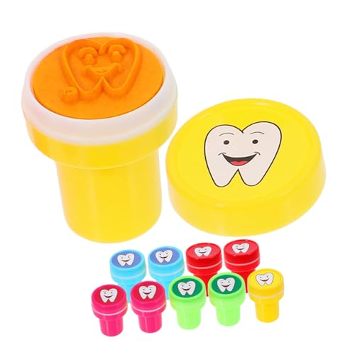 Vaguelly 10st Stempel Spielzeug Zahnstempel Aus Kunststoff Süße Briefmarken Stempelmarker Für Kinder Stempel Für Kinder Plastikstempel Bauernhof Stempel Kleinkind Stempel Handstempel PVC von Vaguelly