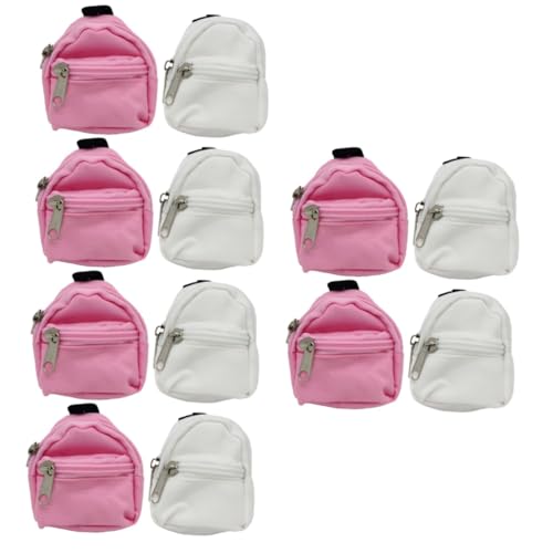 Vaguelly 12 STK Simulation Schultasche kinderspielzeug Kinder Spielzeug Toys Children Toys Kid Toys Mini-Puppentasche Rucksäcke für Mädchen Puppe Kostümschmuck Rucksack aus Puppenstoff von Vaguelly