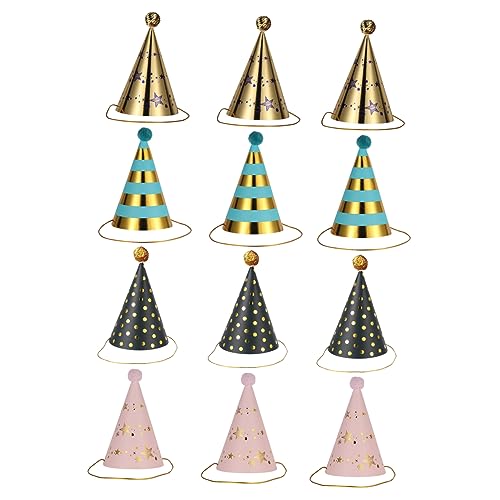 Vaguelly 12 Stück Teiliges Goldene Party Papierhüte Kindergeburtstag Deko Partyhut Kreative Fotorequisiten für Mädchen und Jungen Vaguelly 12 Stück Teiliges Goldene Party Papierhüte Kindergeburtstag Deko Partyhut Kreative Fotorequisiten für Mädchen und Jungen von Vaguelly