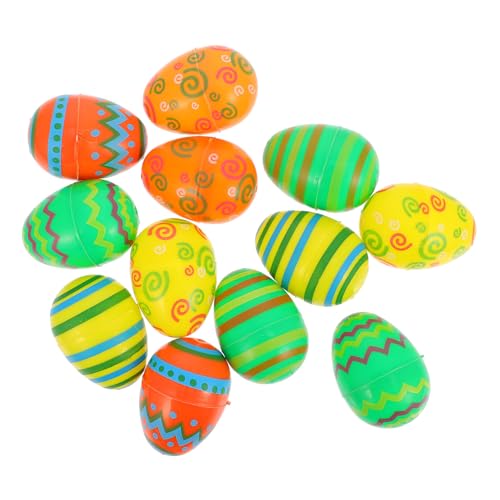 Vaguelly 12St Ostereier Förmchen automatisches Dollys Spielzeugauto Besteck easter egg decoration easter decoration osterparty versorgung Osterfest-Dekoration Plastik Colorful von Vaguelly