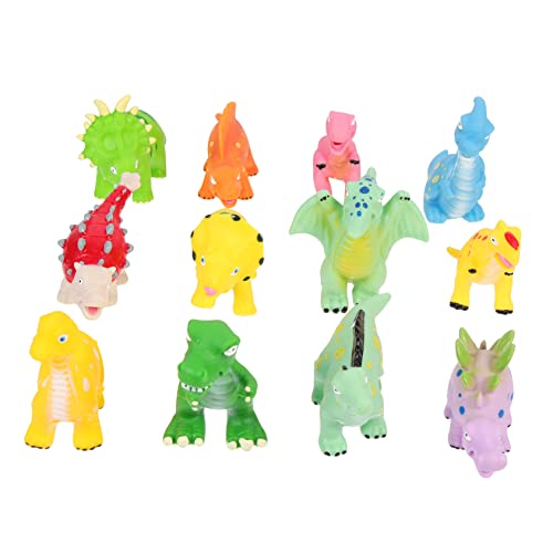 Vaguelly 12st Dinosaurier Wasserspielzeug Dinosaurier- Kleinkindspielzeug Quetschspielzeug Dinosaurier-badespielzeug Für Babys Badezimmerspielzeug Für Babyversorgung Vinyl von Vaguelly