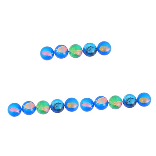 Vaguelly 15 STK Transparente Kugel Ball Mit Hoher Sprungkraft Klarer Springball Hüpfbälle Spielzeug Gefüllte Hüpfbälle Klare Hüpfbälle Elastisches Ballspielzeug Lustige Hüpfbälle Blue von Vaguelly