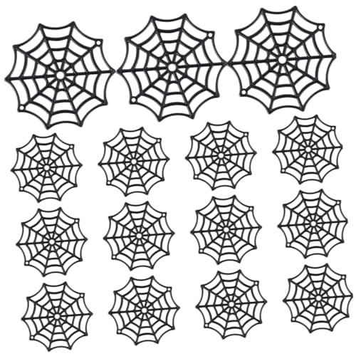 Vaguelly 150 Stück Teiliges Halloween Spinnennetz Kunststoff Dekoration Realistische Spinnweben Ornamente für Party Innen Außen Spukhaus Deko Schwarz Gruselige Halloween Party Vaguelly 150 Stück Teiliges Halloween Spinnennetz Kunststoff Dekoration Realistische Spinnweben Ornamente für Party Innen Außen Spukhaus Deko Schwarz Gruselige Halloween Party von Vaguelly