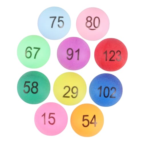 Vaguelly 150 Stück Teiliges Nummerierte Loskugeln aus Langlebigem PP Bunte Tombola Bälle mit Zahlen für Partyspiele Verlosungen und Unterhaltungszwecke Leichte Pongbälle zum Ziehen und Vaguelly 150 Stück Teiliges Nummerierte Loskugeln aus Langlebigem PP Bunte Tombola Bälle mit Zahlen für Partyspiele Verlosungen und Unterhaltungszwecke Leichte Pongbälle zum Ziehen und von Vaguelly