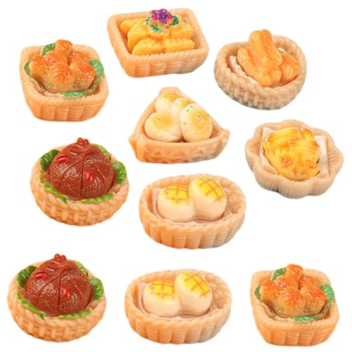 Vaguelly 15St Essen und in Miniatur DIY House Miniature miniaturfiguren Miniatures Miniature Food Mini-Food-Dekoration Miniatur-Dessertmodell Mini-Snack Mini- -Küchenzubehör Harz von Vaguelly