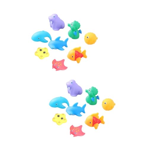 Vaguelly 16 STK Badespielzeug für Babys Kinder badespielzeug badespielzeug Bath Toys Red phosphorous Fish Toy Spielzeuge Spielzeug Badewanne Spielzeug Wassersprühspielzeug von Vaguelly