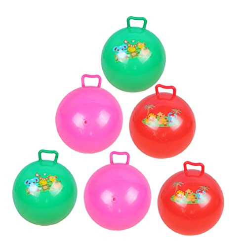 Vaguelly 18 STK den Ball klopfen kinderspiele Kinder Spiele Outdoor Toys Springender hüpfender Ball Spielbälle aus Vinyl Spielzeug Kugel handhaben Kinder hüpfen mit dem Ball Plastik von Vaguelly