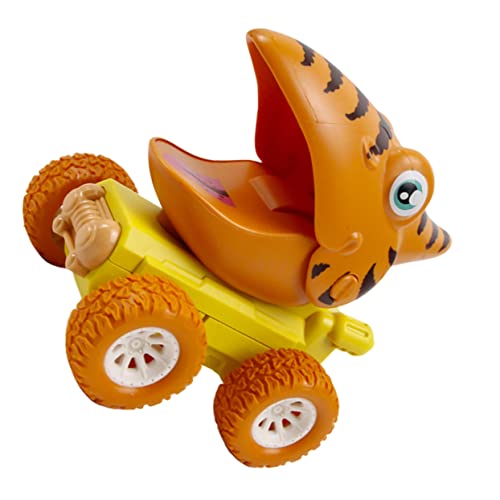 Vaguelly 1Stk Dinosaurier-Spielzeugauto Wildtierfigur Tiere drücken Kinderspielzeug Kinder Auto Kinder puppenwagen Trägheitsauto Autospielzeug für Kinder Plastik von Vaguelly