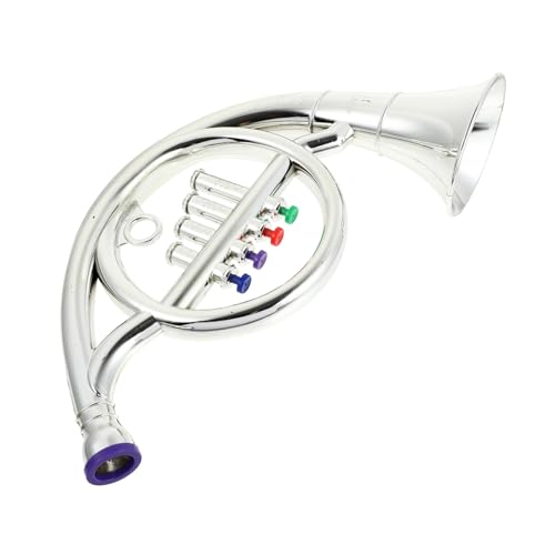 Vaguelly 1Stk Horn-Modell hühner Horn-Souvenir Spielzeughupe Schuhlöffel Hornspielzeug für Simuliertes Waldhorn ABS-Kunststoff Silver von Vaguelly