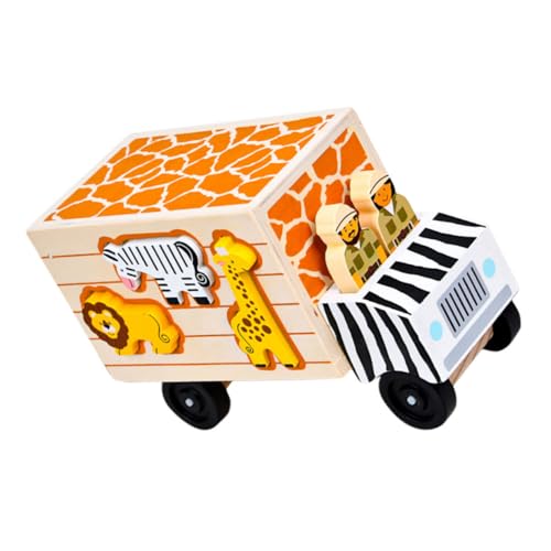 Vaguelly 1Stk Intelligenz Auto Kinder Puzzle kinderpuzzle Kinderlernspielzeug kinderauto Puzzle für Kinder Stapelspielzeug Puzzle-Spielzeug Fahrzeugmodell technisches Spielzeug hölzern von Vaguelly