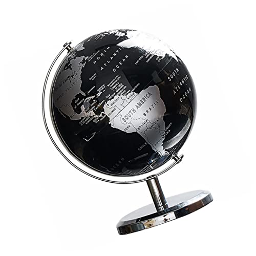 Vaguelly 1Stk -Modell -Ornament Desktop- -Schmuck bücherregal Dekoration buchregal Dekoration filigranes Globusmodell Geografischer aus Kunststoff Plastik Black von Vaguelly