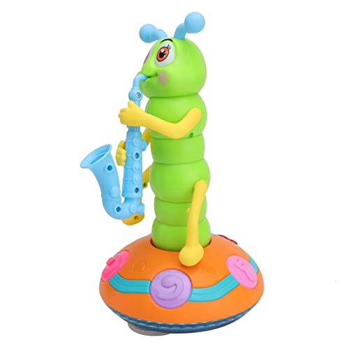 Vaguelly 1Stk Raupen Horn leuchtspielzeug glowingtoy Kindergeburtstagsgeschenk tanzendes Spielzeug Farbenfrohes Spielzeug Kinder elektrisches Spielzeug Musik Spielzeug Musikspielzeug Abs von Vaguelly