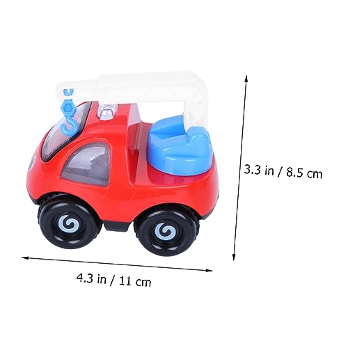 Vaguelly 1Stk -Trägheitsauto sankastenspielsachen babyteller trinkhalter Kinderwagen puppenwagen spielzeugautos Spielzeug Auto Toy car Kranwagen für Kinder technisches Spielzeugauto rot von Vaguelly