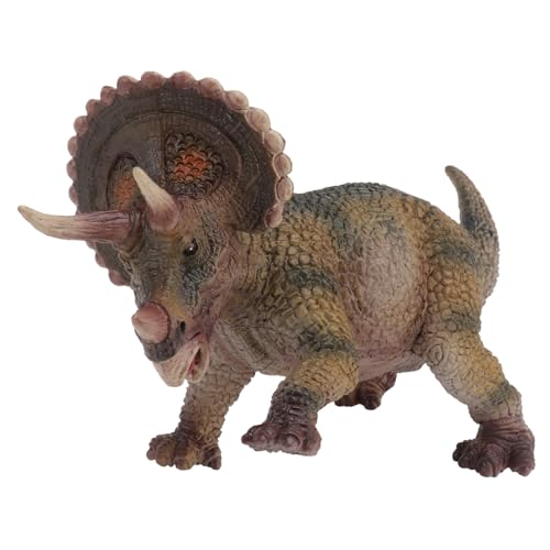 Vaguelly 1Stk Triceratops-Modell Triceratops-Statue Mini-Drachen Drachenstatuen Gartentierstatuen Drachenfiguren Tierfiguren Spielzeug Triceratops-Figuren realistische Dinosaurierfigur PVC von Vaguelly