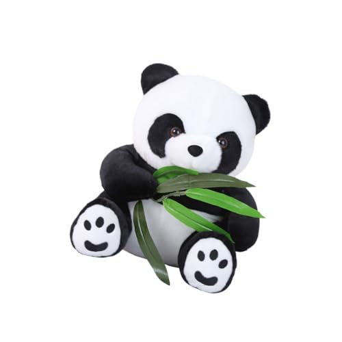 Vaguelly 1pc Panda Plüschpuppe Entzückendes Panda Hug Bambuspuppenspielzeug Zartes Lustiges Weiches Stofftier (20 cm) von Vaguelly