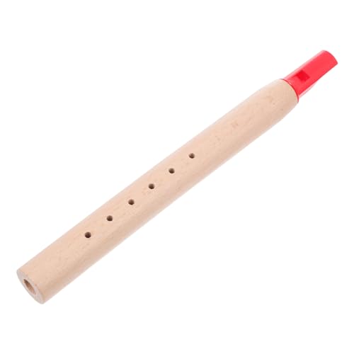 Vaguelly 1stk Buche Klarinette Konzertflöte Chinesische Instrument Interessantes Spielzeug Flöteninstrument Spielzeug Musikalisches Flötenspielzeug Blockflöte Rot Hölzern von Vaguelly