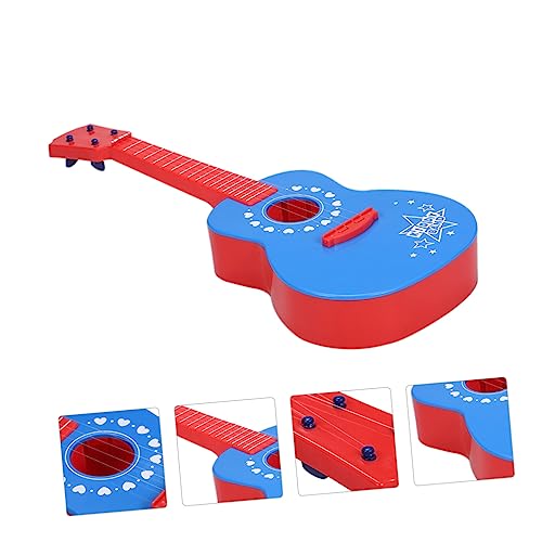 Vaguelly 1stk Gitarrenspielzeug Musikinstrumente Für Kleinkinder Produktarmband Liefert Musikinstrumente Für Xylophon-Instrumente Tragbares Vinyl Blue Plastik von Vaguelly