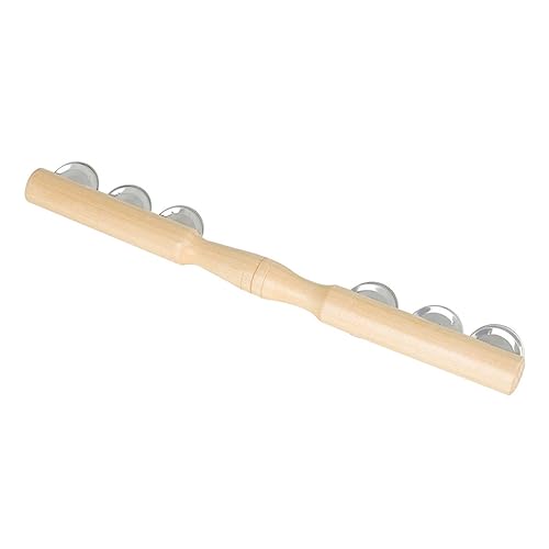 Vaguelly 1stk Glockenbecken Desktop-musikspielzeug Jingle Bell-Stick-Instrument Percussion-Musikinstrument Pädagogisches Perkussionsmusik- Percussion- Hölzern von Vaguelly