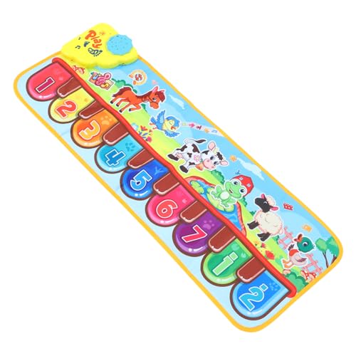 Vaguelly 1stk Musikdecke Für Die Frühe Bildung Frühpädagogische Musik Pad Für Instrumentenklänge -spielmatte Klaviermatten Spieluhr Als Musikspielzeug Für Babys Colorful PVC von Vaguelly