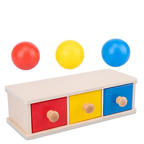 Vaguelly 1stk Runde Kugel Schublade Pädagogisches Puzzlespielzeug Babyschublade Spielzeug Babyspielzeug Kleinkindspielzeug Spielzeug Für Kinder Spielzeug Für Kleinkinder Hölzern von Vaguelly