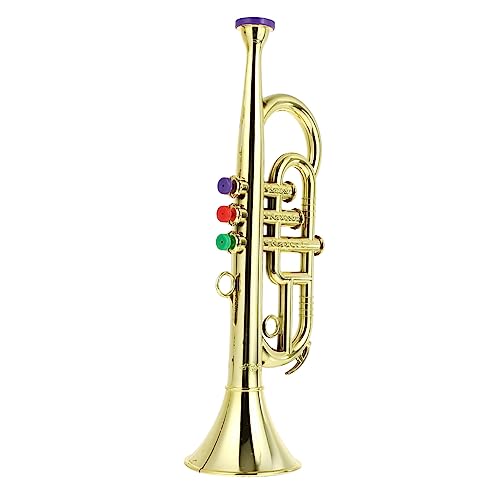 Vaguelly 1stk Saxophon-Modell Musikinstrumente Für Kleinkinder Band Bühnen-Performance-Tools Saxophonmodell Musikmodell Aus Kunststoff Abs-Kunststoff Golden von Vaguelly