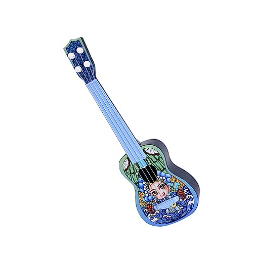 Vaguelly 1stk Ukulele Kinder Gitarrenspielzeug Lernspielzeug Für Kinder Akustikgitarre Anfänger Kleinkind Gitarre Gitarrenspielzeug Für Kleinkinder Kinderspielzeuggitarre Plastik Blue von Vaguelly