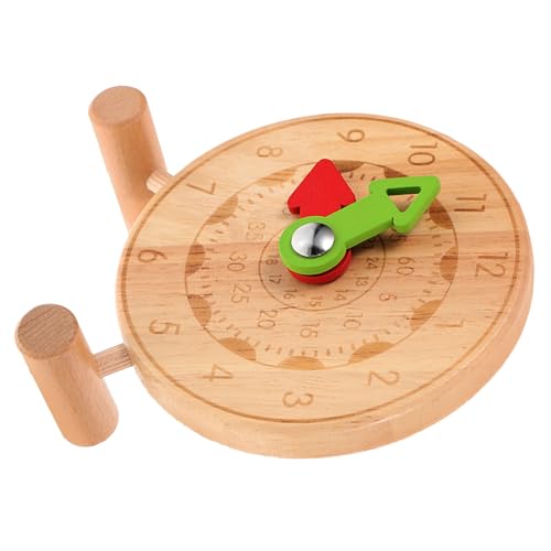 Vaguelly 1stk Zeit Kognitive Uhr Zeiterkennungsspielzeug Kinder Uhr Spielzeug Mini Uhr Spielzeug Pädagogisches Spielzeug Zeit Lernspielzeug Kognitives Spielzeug Holz von Vaguelly