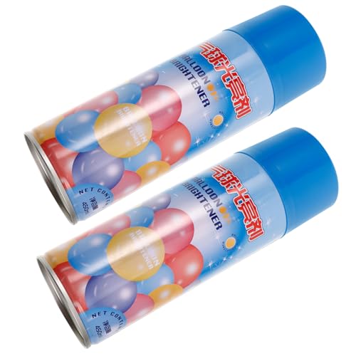 Vaguelly 2 Ballonaufheller Glanz-finish-spray Ballonglanzspray Ballonsprays Zubehör Für Glanzballons Ballonglanzsprühgerät Glanzballons Sprühen Party-requisiten Flüssig Sky-blue von Vaguelly