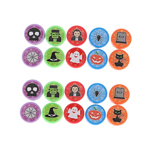 Vaguelly 2 Kisten Halloween-Stempel Kinderspielzeug Stamper Zum Thema Festival Halloween-selbsttintenstempel Kinderparty Siegel Briefmarkenspielzeug Robbenspielzeug Plastik von Vaguelly