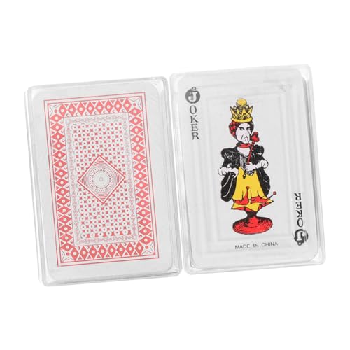 Vaguelly Mini Poker Karten 2 Sets Jungen Und Mädchen Party Favors Einfache Lagerung Reise Spiel Spielzeug von Vaguelly