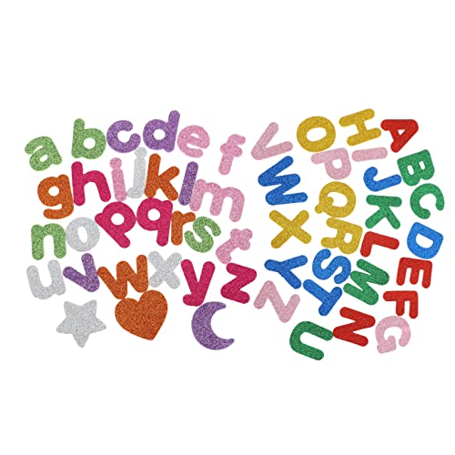 Vaguelly Aufkleber Set 52 Stück Alphabet Aufkleber Buchstaben Sticker Vinyl Zum Basteln von Vaguelly