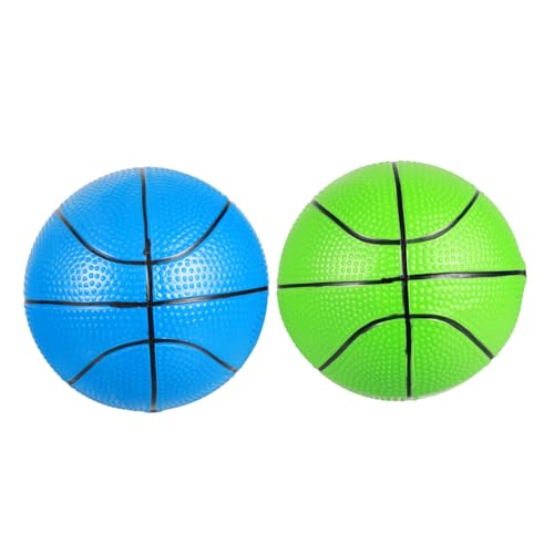 Vaguelly 2 STK Basketball interaktives entwicklung Toys for Spielzeugball -Handball Kid Toys umweltfreundliches PVC- Hüpfbälle für den Kindergarten Blue von Vaguelly