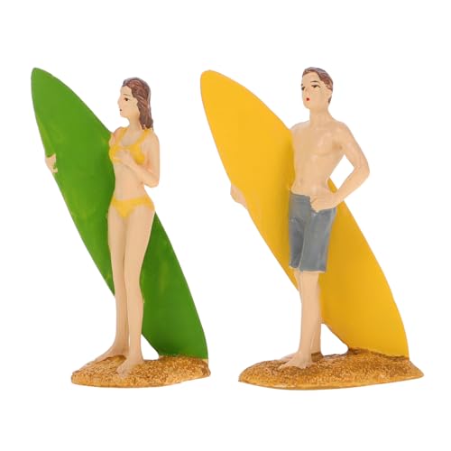 Vaguelly 2 STK Sandtischmodell Sandkastenfiguren Miniatur-segelboot-Ornament Modellbahn Menschen Figuren Actionfigur Spielzeug Badeanzüge Menschenfiguren Sandkastenskulpturen Harz von Vaguelly