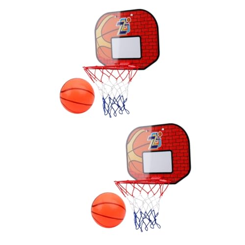 Vaguelly 2 Sätze Basketballkorb Mini-Spielzeug Kinderbasketball Basketball-trainingsspiel Für Kinder Basketballbrett Basketball-Netz von Vaguelly