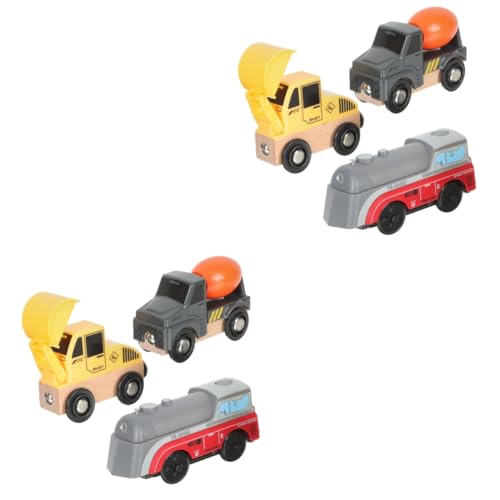 Vaguelly 2 Sätze Baufahrzeug Kognitionsspielzeug Kleine Spielzeugautos LKW-Spielzeug Für Kinder Auto Für Kinder Lastwagen Für Kinder Elektroautos Für Kinder Puzzle-Spielzeug Plastik von Vaguelly