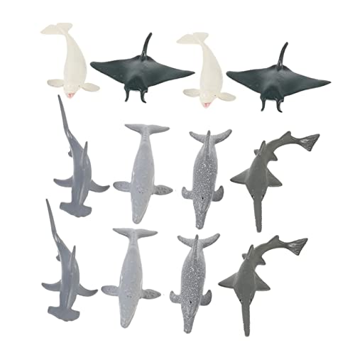 Vaguelly 2 Sätze Meereslebewesen-Modell Modellspielzeug Meerestiere Simulationstierverzierungen Aquarium Miniatur Jumbo Krabbe Für Meerestiere Für Grey Plastik von Vaguelly