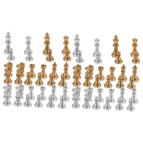 Vaguelly 2 Sätze Stück Plastikschach Schachbrettzubehör Schach Ersatzschach Für Brettspiel Schachbrett Schachbrettspiele von Vaguelly