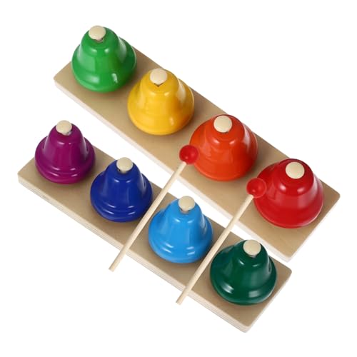 Vaguelly 2 Satz Musikglockenspielzeug Musikspielzeug Tragbare Glocken Musikinstrument Handspielzeug Glocken Für Kinderschlaginstrumente Schütteln Die Glocke Partyglocken Kupferglocke von Vaguelly