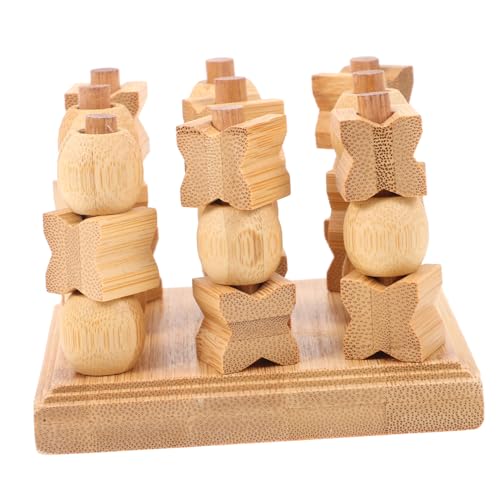 Vaguelly 2 Sets Gravity Xo Brettspiele Toe Brettspiel Toe Game Xo Familienspiele Xo Spiel Wood Toe Holzbrettspiele Wooden Toe Klassisches Brettspiel Board Toe von Vaguelly