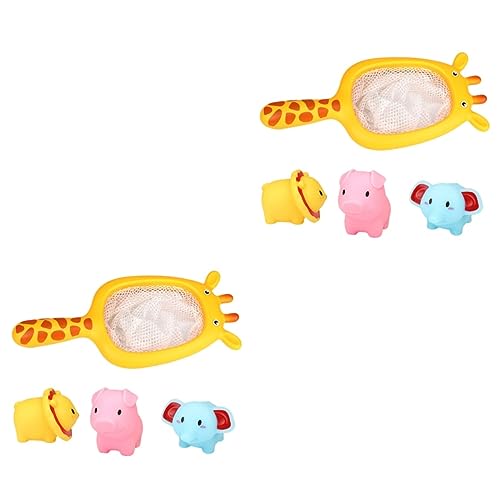 Vaguelly 2 Sets Hirschfischen Babybadewanne Babyspielzeug Babybadespielzeug Kleinkindspielzeug Babybadewanne Kinderbadespielzeug Babybadespielzeug Cartoon Quietschspielzeug von Vaguelly