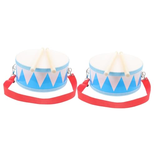 Vaguelly 2 Sets Kinder Musikinstrument Kinderspielzeug Trommel Für Percussion Spielzeug Kind Snare Drum Trommeln Trommel Spielzeugtrommel Kinder Spielzeug Snare Drum Holz von Vaguelly