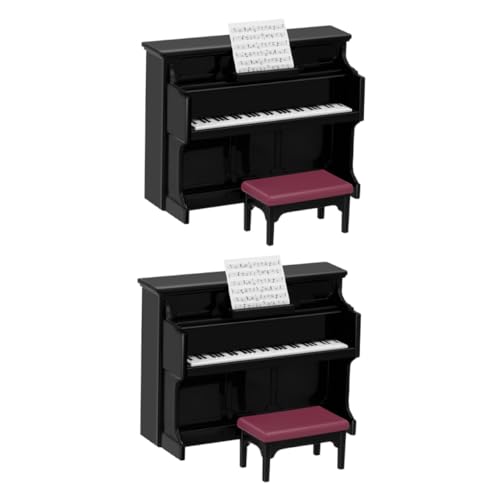 Vaguelly 2 Sets Kinderspielzeug Spielzeughaus Kinderklavier Mini Tastatur Klavier Kindertastatur Klavier Kinderklavier Mini Klavier Für Babypuppenspielzeug Kinderhocker von Vaguelly