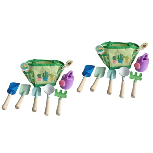 Vaguelly 2 Sets Set Gartengeräte Kindergartenwerkzeug Kleinkind Gartenwerkzeug Spielzeug Lernspielzeug Kinder Strandspielzeug Runde Spitze Schaufel Garten Rollenspielspielzeug Kleinkind von Vaguelly